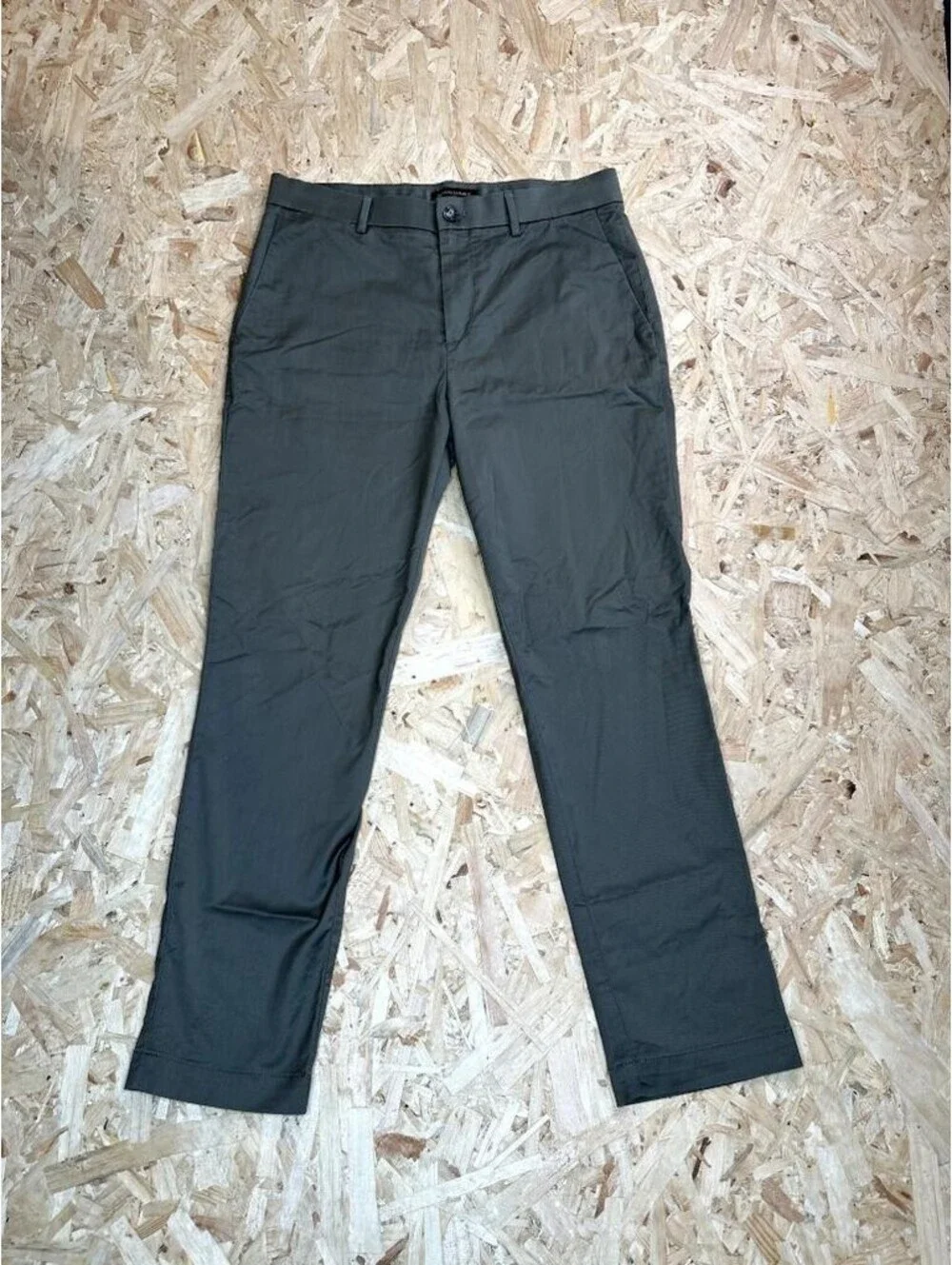 Banana Republic Slim Fit Chino Pants Mens 34x30 Olive Green Cotton Stretch